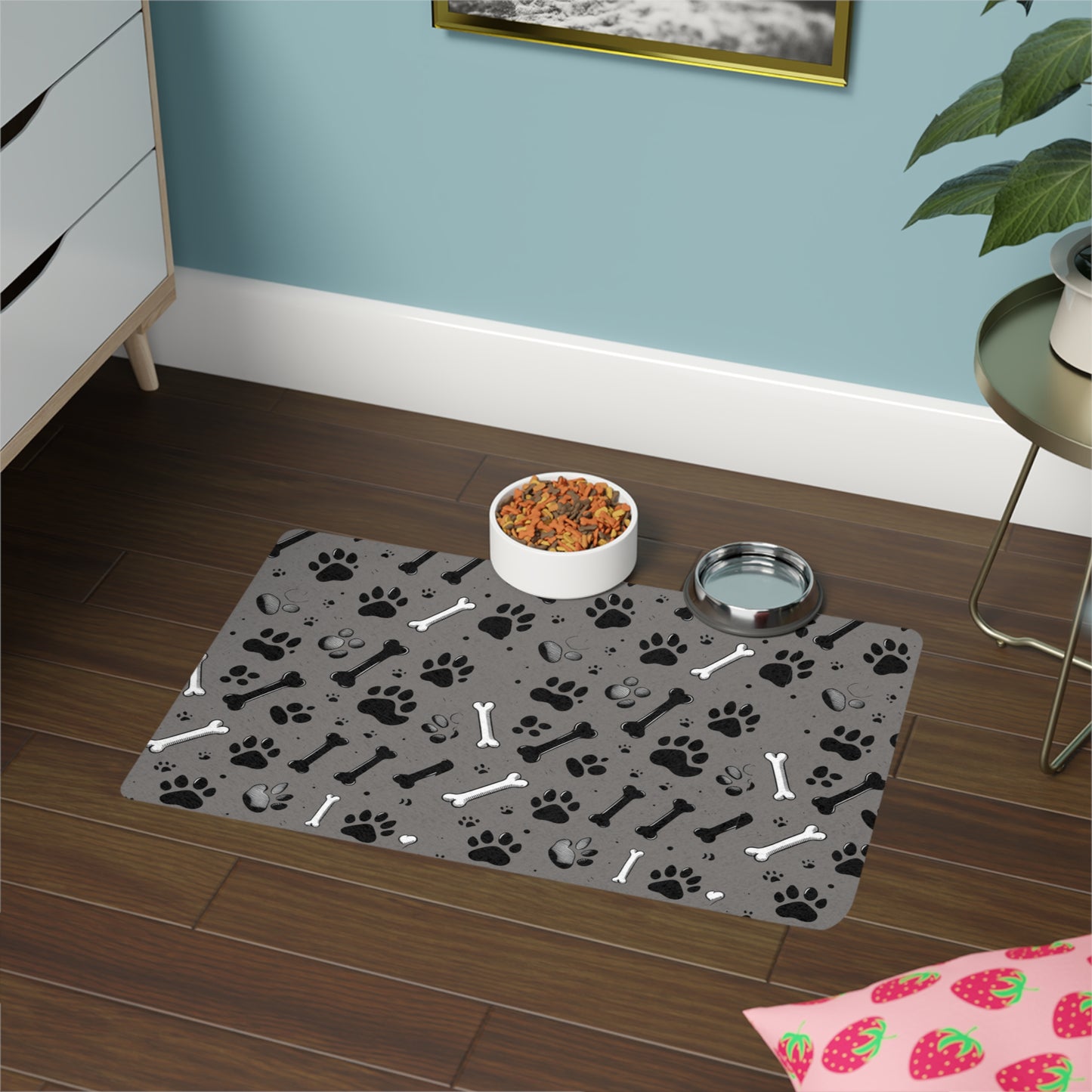 Purr-fect Pet Food Mat | Paws & Bones