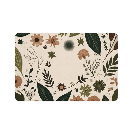 Purr-fect Pet Food Mat | Nature Theme