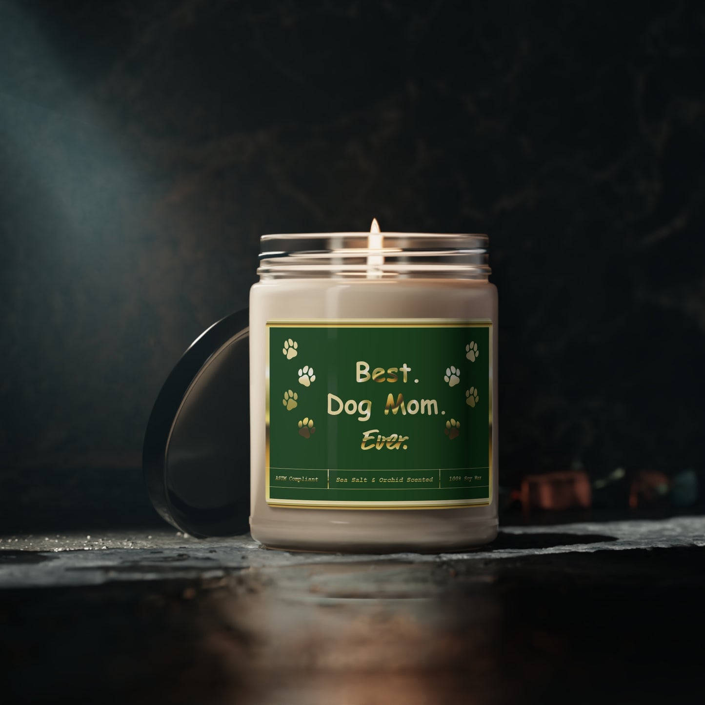 Dog Mom Soy Candle | Sea Salt & Orchid