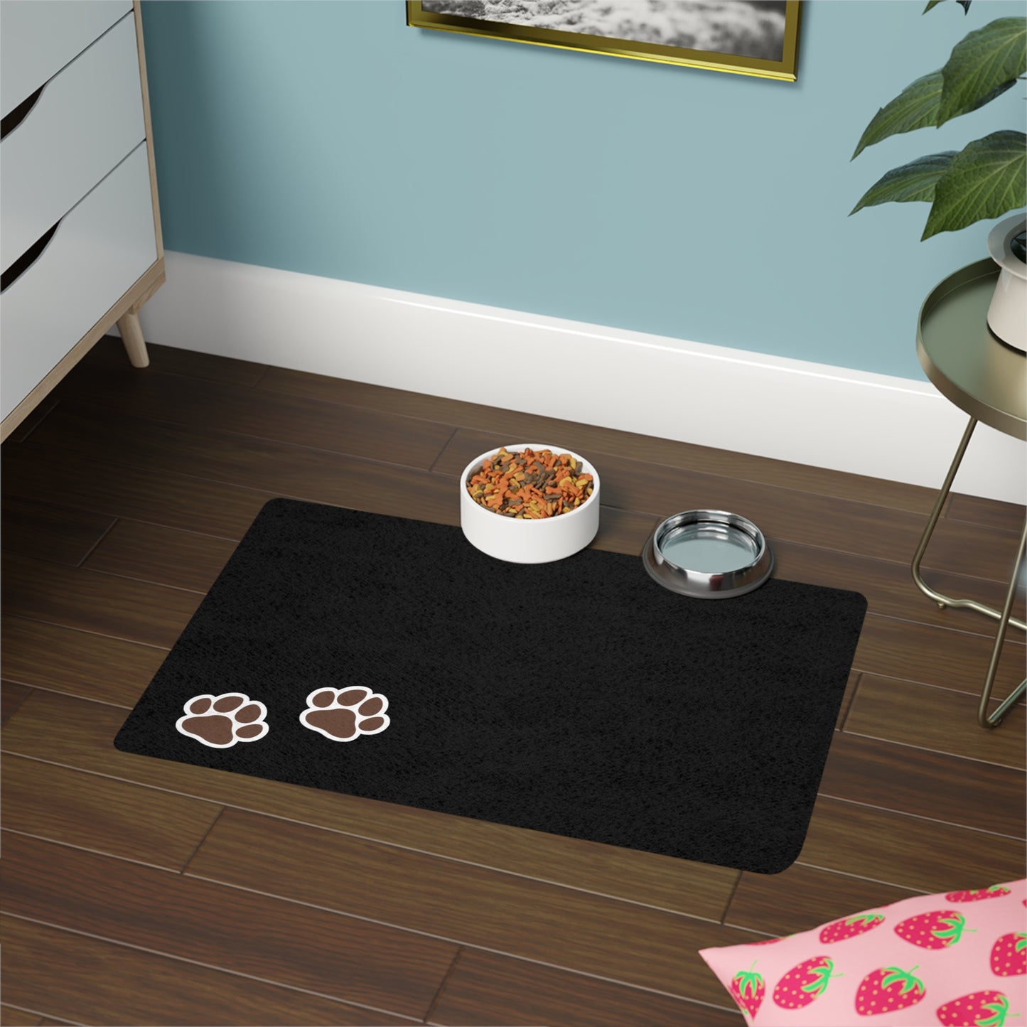 Purr-fect Pet Food Mat | Black