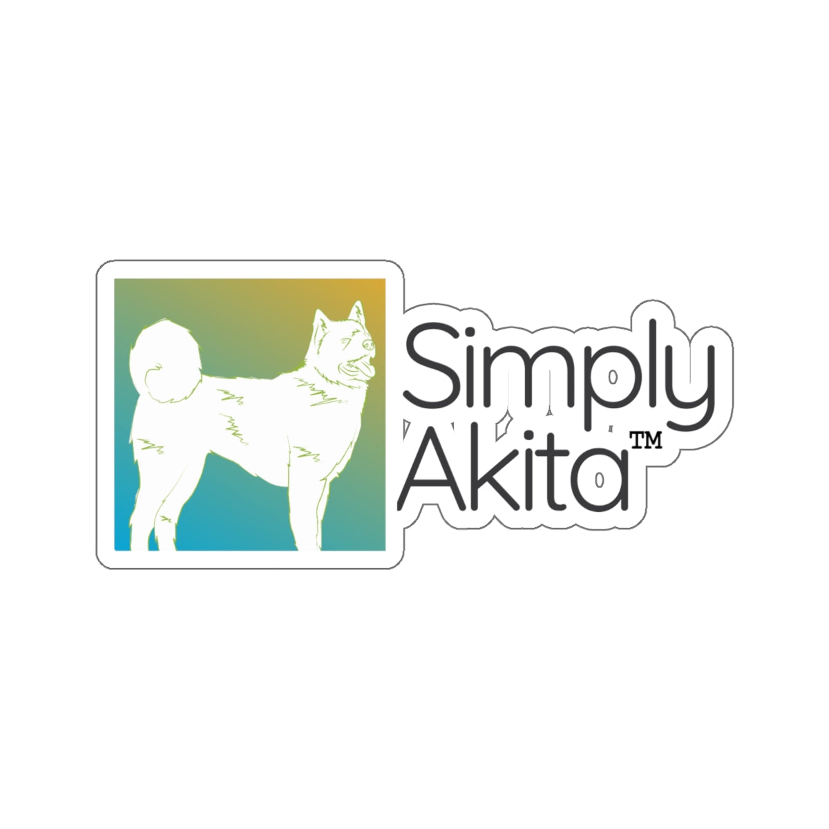 Simply Akita | Kiss-Cut Sticker