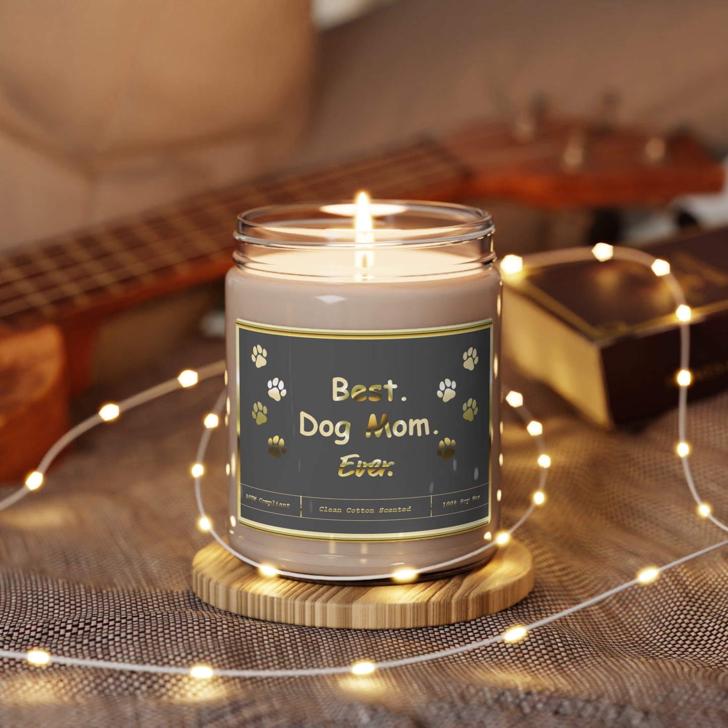 Dog Mom Soy Candle | Clean Cotton