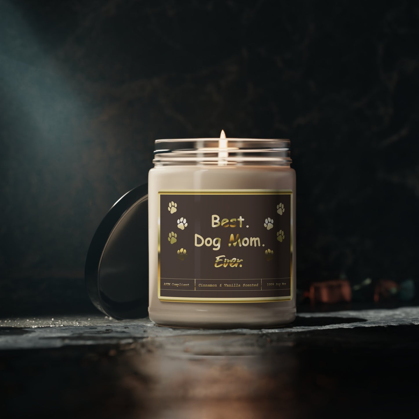 Dog Mom Soy Candle | Cinnamon & Vanilla