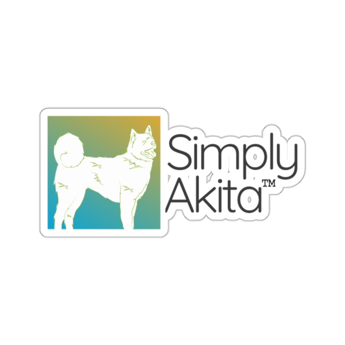 Simply Akita | Kiss-Cut Sticker