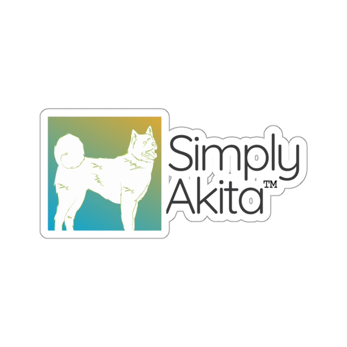 Simply Akita | Kiss-Cut Sticker