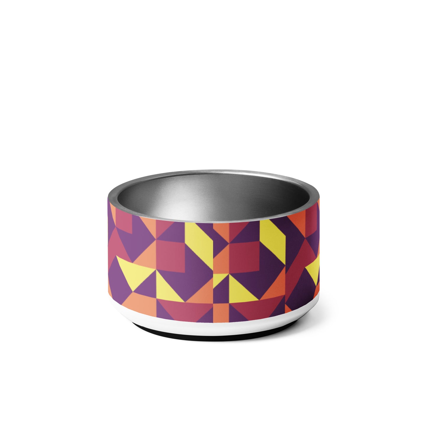 Paw-some Stainless Steel Pet Bowl | Geometric