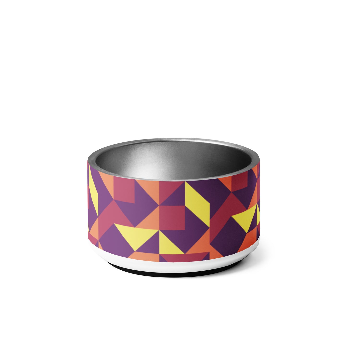 Paw-some Stainless Steel Pet Bowl | Geometric