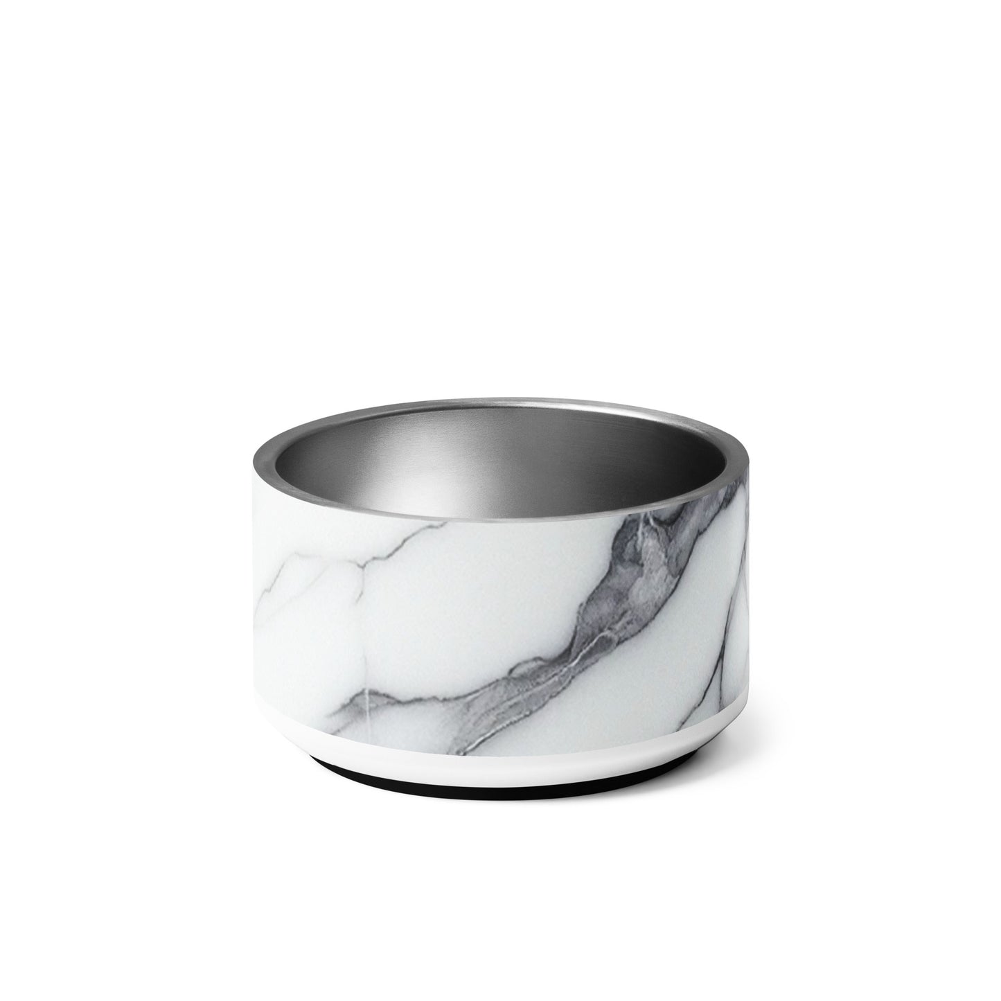 Paw-some Stainless Steel Pet Bowl | Marble