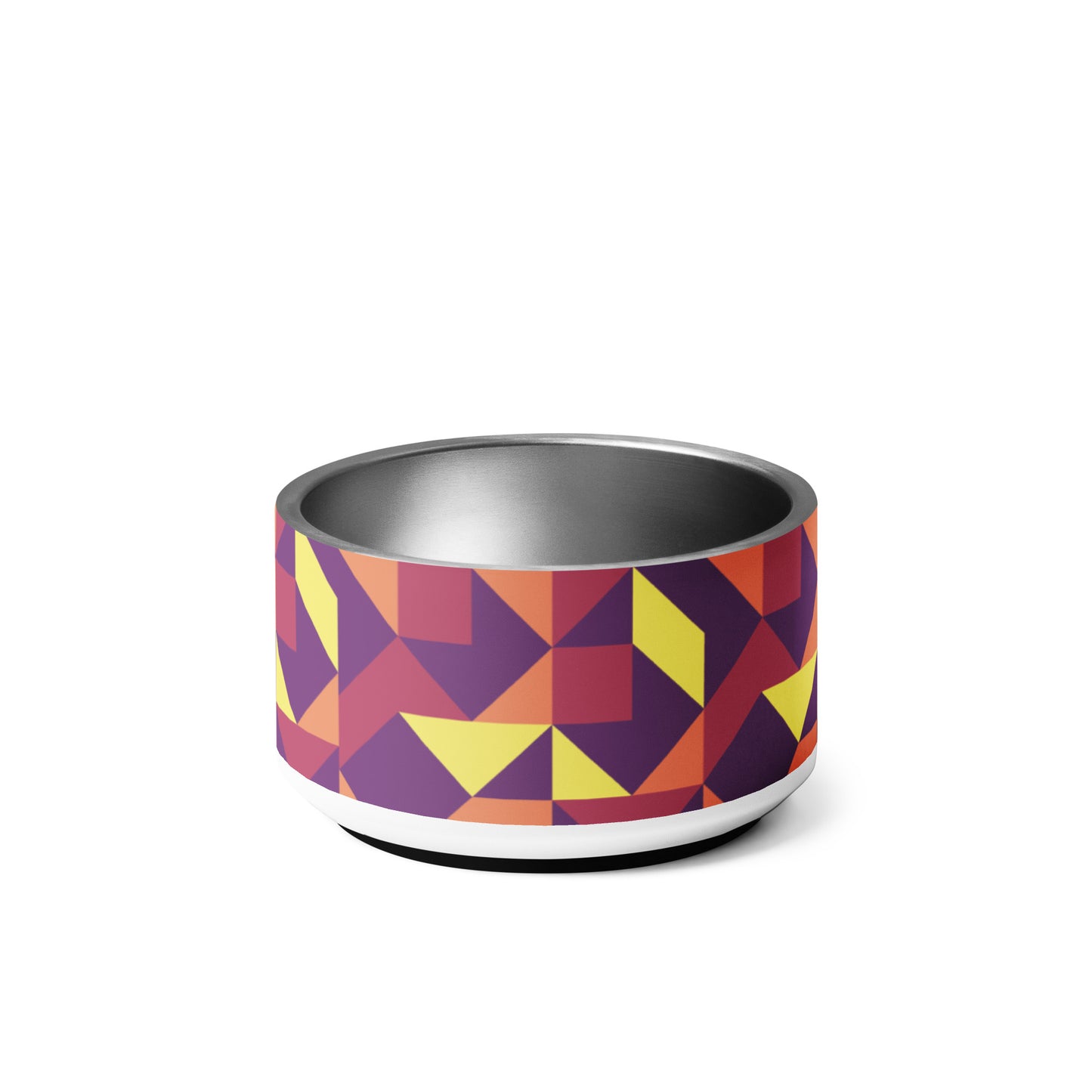 Paw-some Stainless Steel Pet Bowl | Geometric