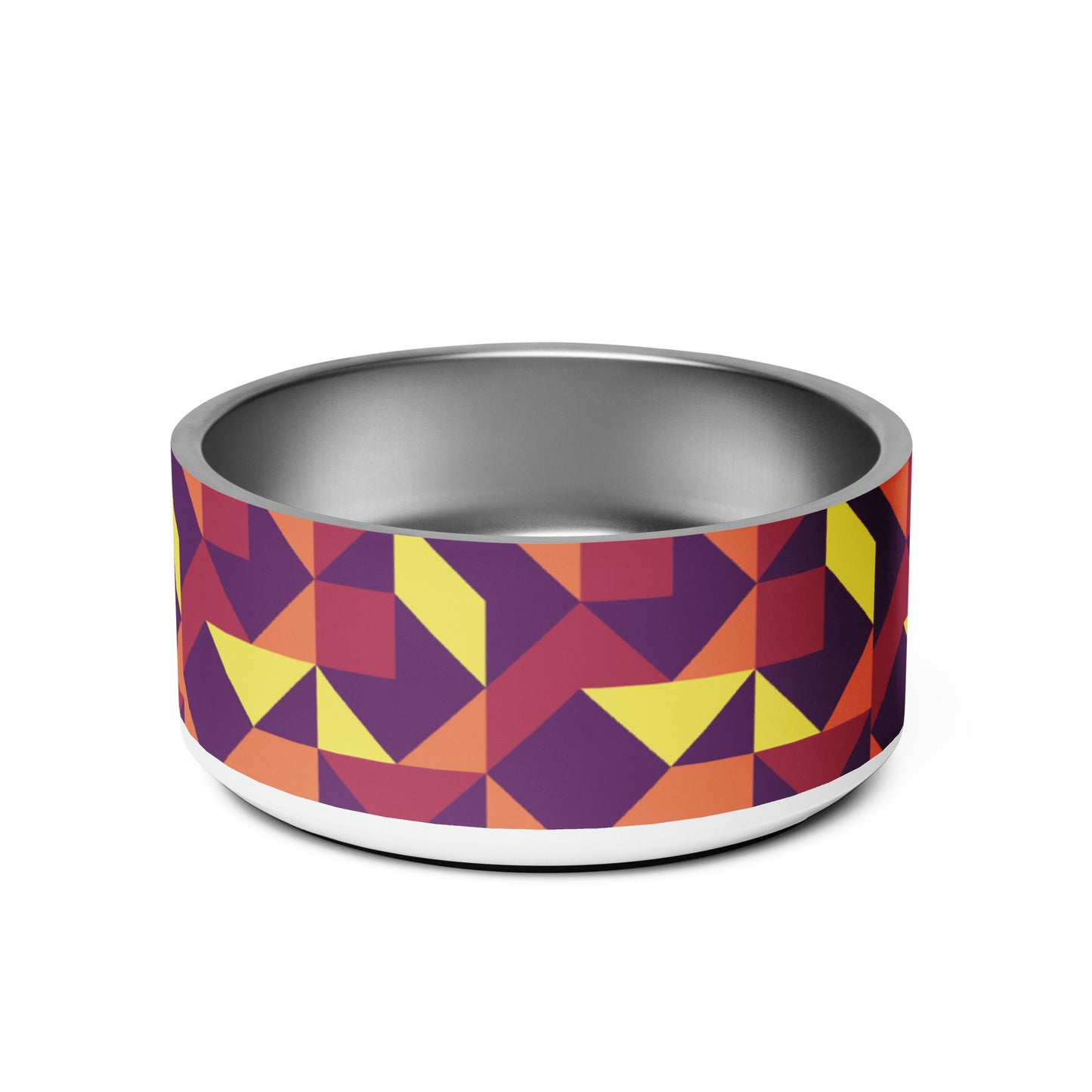 Paw-some Stainless Steel Pet Bowl | Geometric