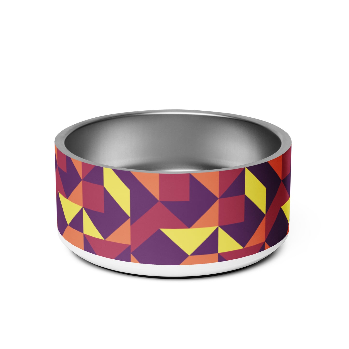 Paw-some Stainless Steel Pet Bowl | Geometric