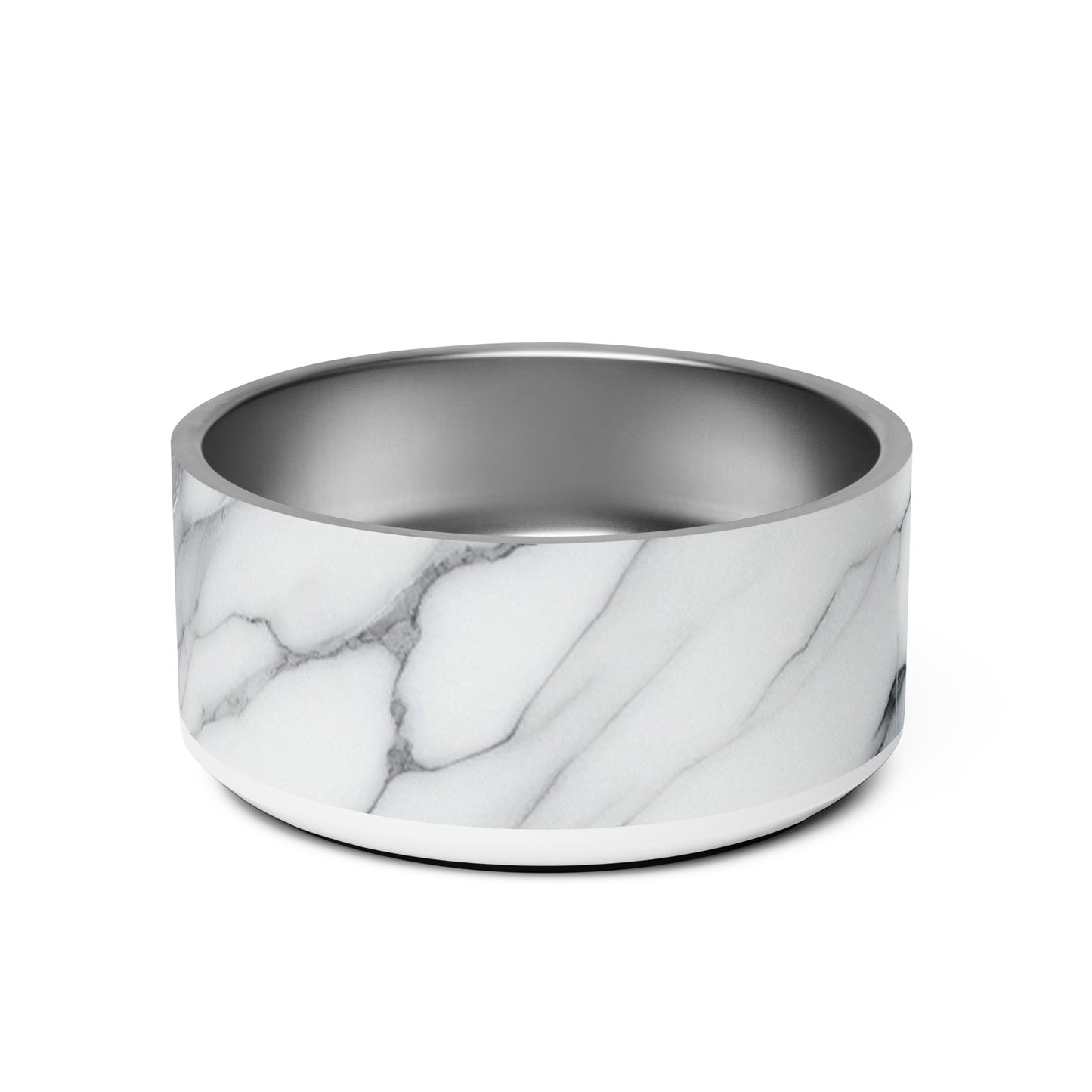 Paw-some Stainless Steel Pet Bowl | Marble